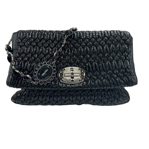 MIU MIU Black Shoulder Bag - Picture 1 of 15